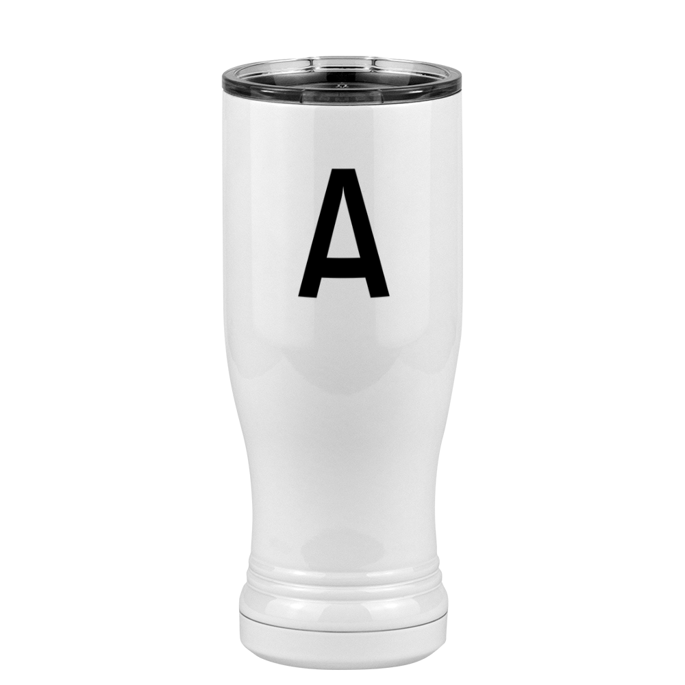 Personalized Initial Pilsner Tumbler (14 oz) - Left View