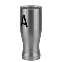 Thumbnail for Personalized Initial Pilsner Tumbler (14 oz) - Front Left View