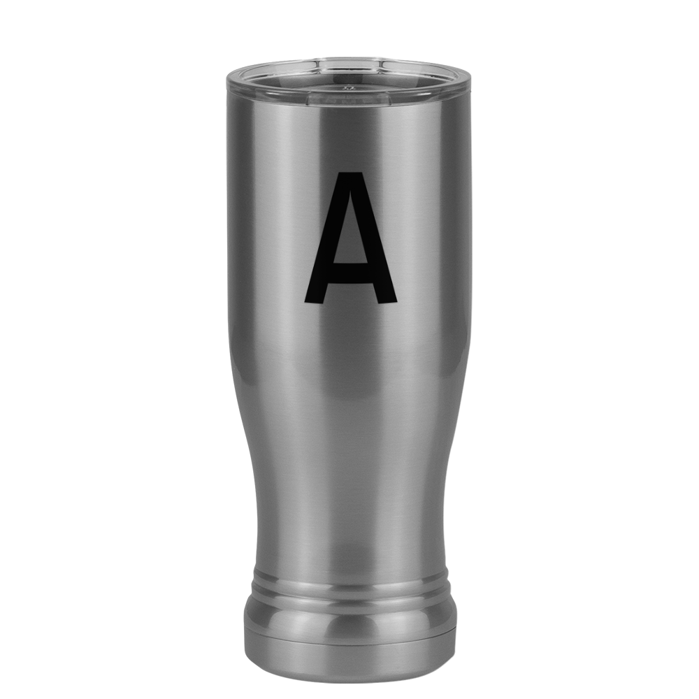 Personalized Initial Pilsner Tumbler (14 oz) - Left View