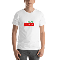 Thumbnail for Iran Soccer T-Shirt - White - Shirt View