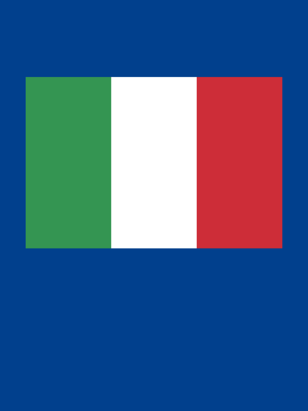 Italy Flag T-Shirt - Blue - Decorate View