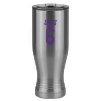 Thumbnail for Personalized Jersey Number Pilsner Tumbler (20 oz) - Left View