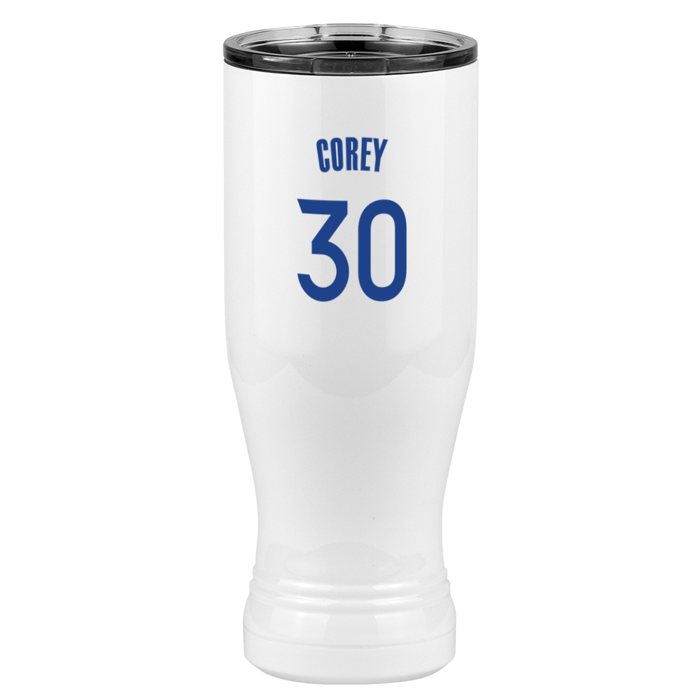 Personalized Jersey Number Pilsner Tumbler (20 oz) - Right View