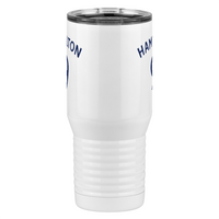 Thumbnail for Personalized Jersey Number Tall Travel Tumbler (20 oz) - English Soccer - Front View