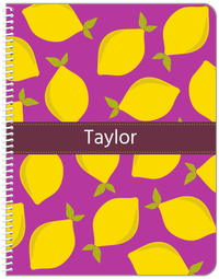 Thumbnail for Personalized Lemons Notebook - Ribbon Nameplate - Front View