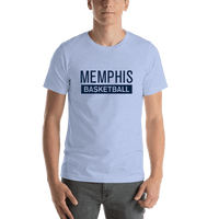Thumbnail for Memphis Basketball T-Shirt - Blue - Shirt View