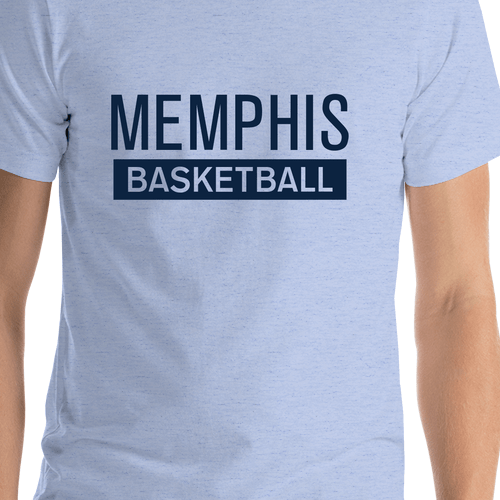 Memphis Basketball T-Shirt - Blue - Shirt Close-Up View