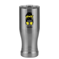 Thumbnail for Personalized Messy Bun Pilsner Tumbler (14 oz) - Tennis Mom - Right View