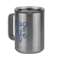 Thumbnail for Mug Life Coffee Mug Tumbler with Handle (15 oz) - Front Left View