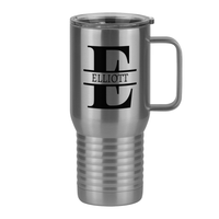 Thumbnail for Personalized Name & Initial Travel Coffee Mug Tumbler with Handle (20 oz) - Right View