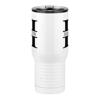 Thumbnail for Personalized Name & Initial Travel Coffee Mug Tumbler with Handle (20 oz) - Front View
