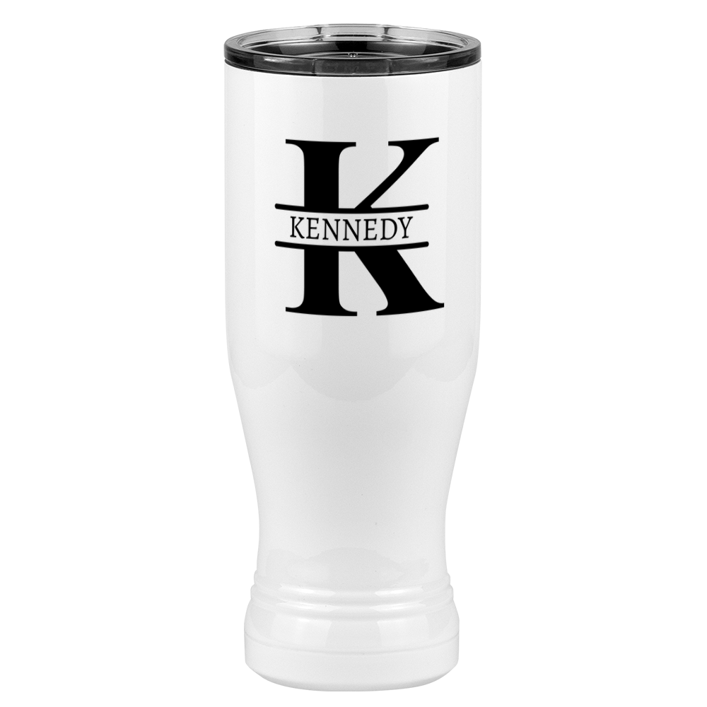 Personalized Name & Initial Pilsner Tumbler (20 oz) - Left View
