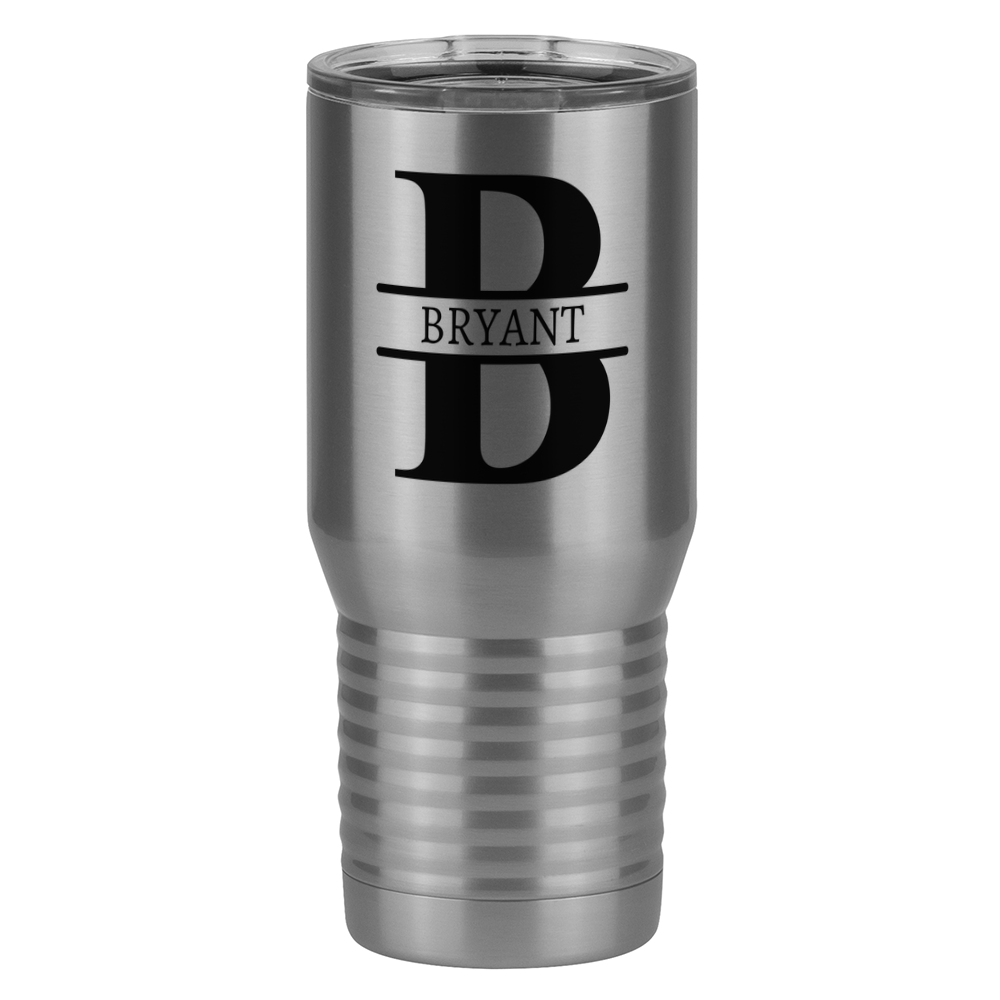 Personalized Name & Initial Tall Travel Tumbler (20 oz) - Right View