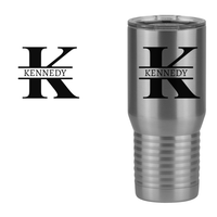 Thumbnail for Personalized Name & Initial Tall Travel Tumbler (20 oz) - Design View