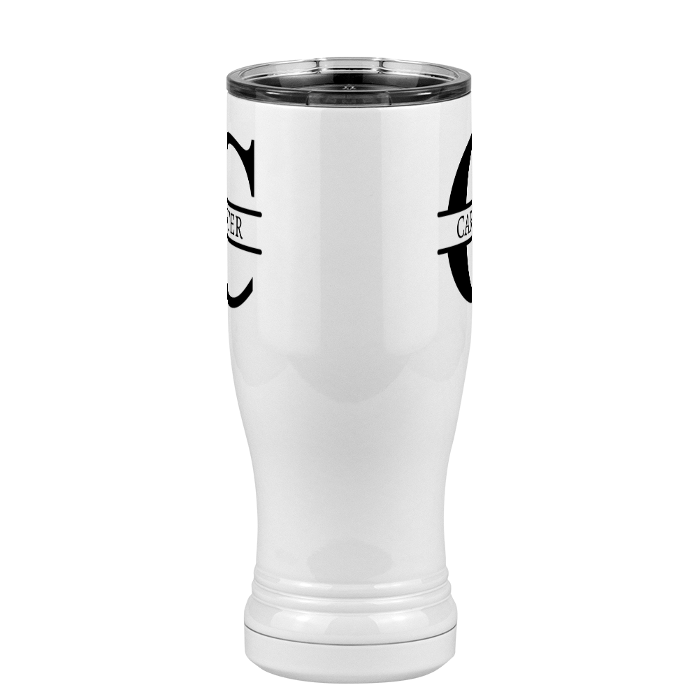 Personalized Name & Initial Pilsner Tumbler (14 oz) - Front View