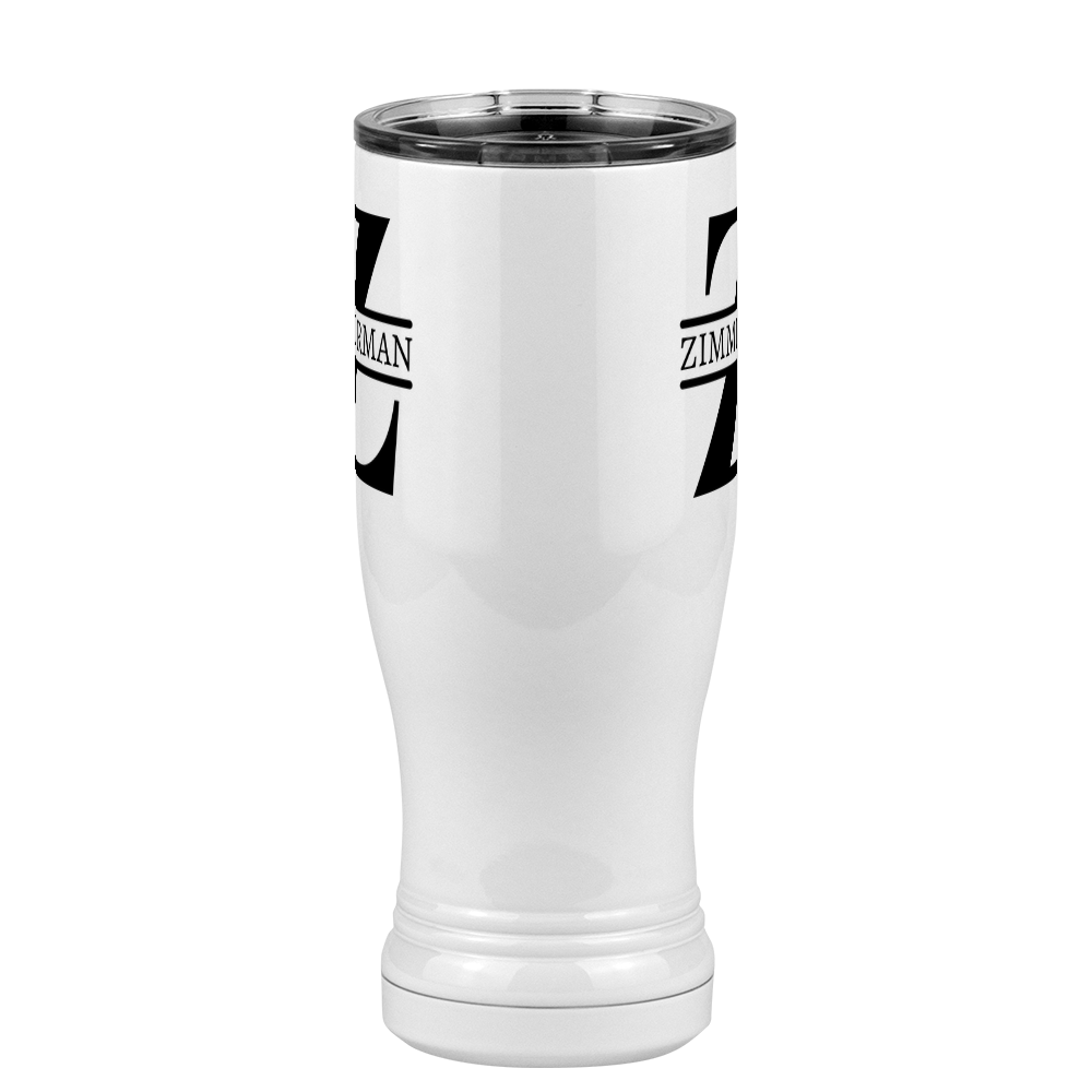 Personalized Name & Initial Pilsner Tumbler (14 oz) - Front View