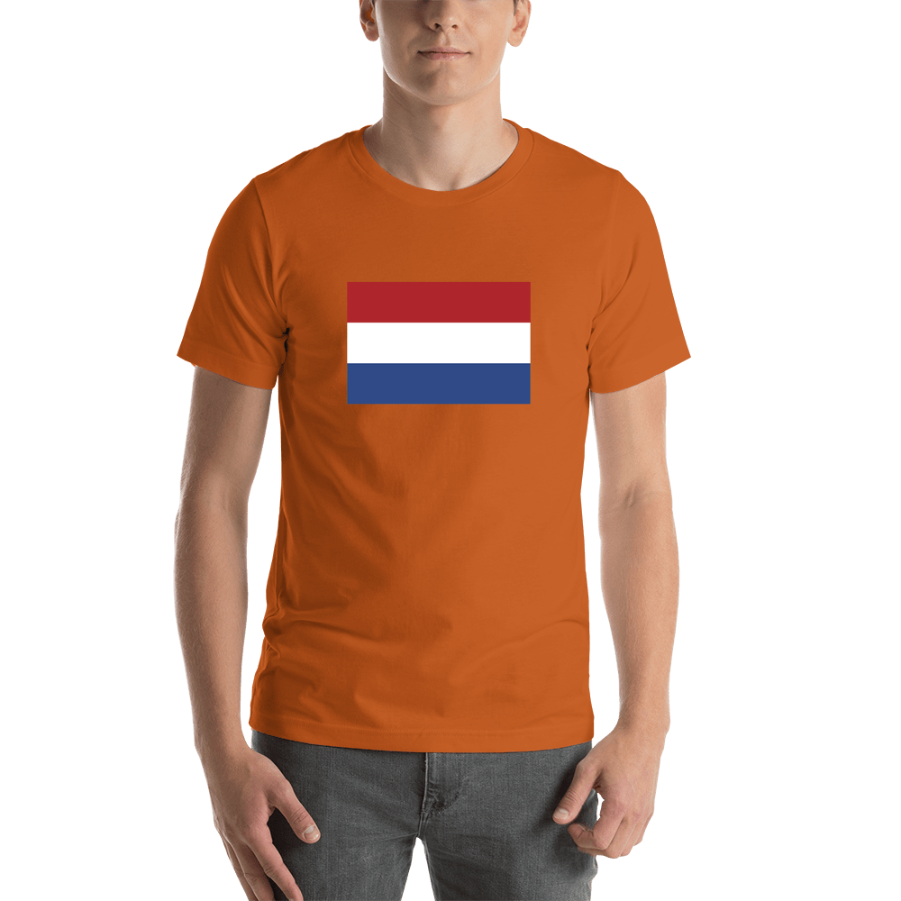 Netherlands Flag T-Shirt - Orange - Shirt View