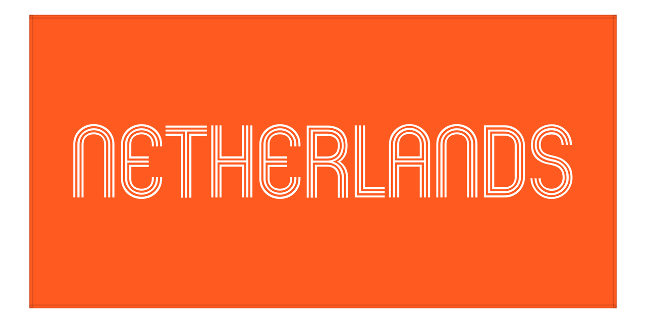 Netherlands Beach Towel - Front View