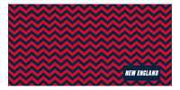 Thumbnail for Personalized New England Chevron Beach Towel - Front View