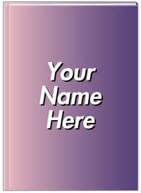 Thumbnail for Personalized Ombre Journal - Purple and Pink - Front View