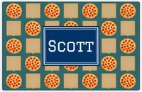 Thumbnail for Personalized Pepperoni Pizza Placemat II - Rectangle Nameplate -  View