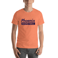 Thumbnail for Phoenix Basketball T-Shirt - Orange - Shirt View