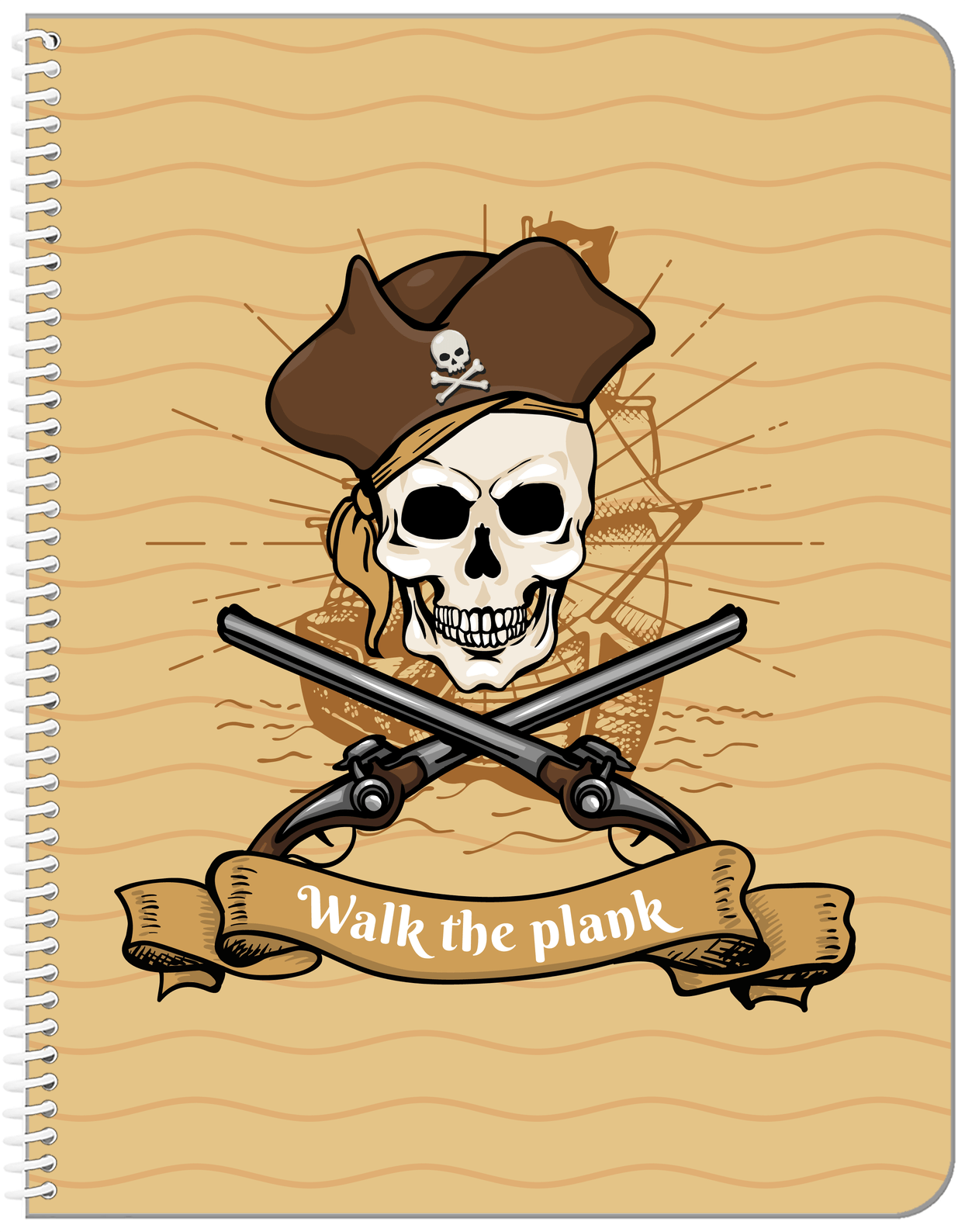 Pirates Notebook - Walk The Plank - Front View