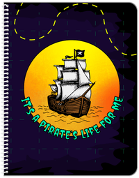 Thumbnail for Pirates Notebook - It's a Pirate's Life for Me - Front View