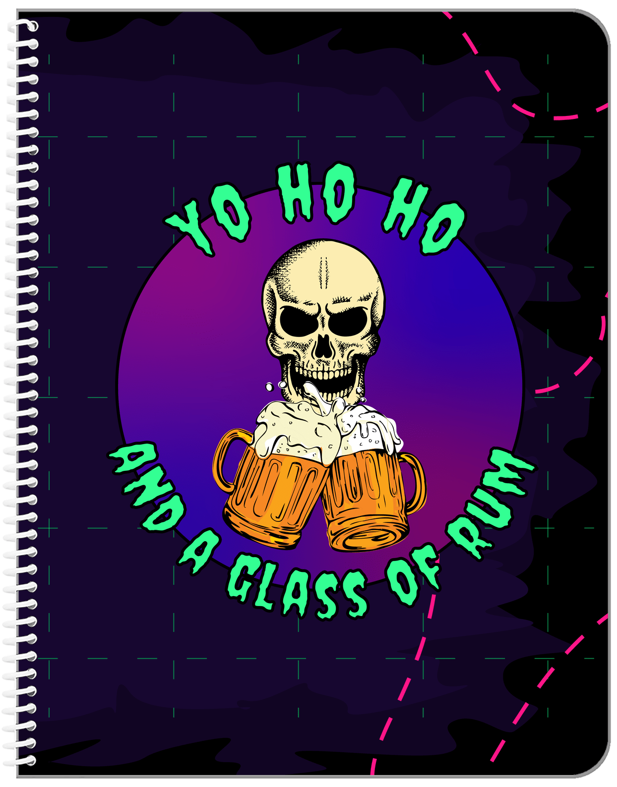Pirates Notebook - Yohoho and a Glass of Rum - Front View