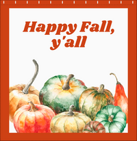 Thumbnail for Personalized Pumpkin Shower Curtain - White Background - Pumpkins with Frame II - Decorate View
