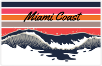 Thumbnail for Personalized Retro Placemat - Ocean Wave -  View