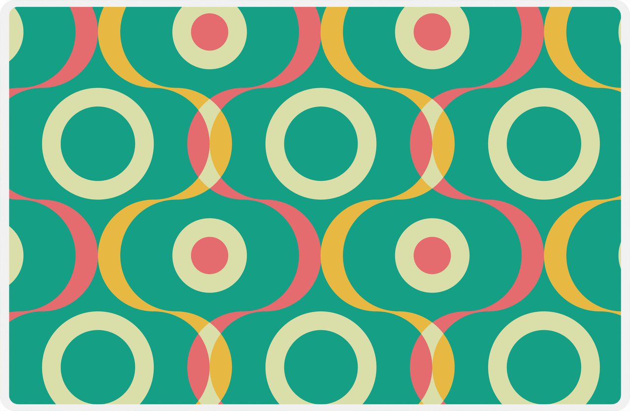 Retro Placemat - Squiggles -  View
