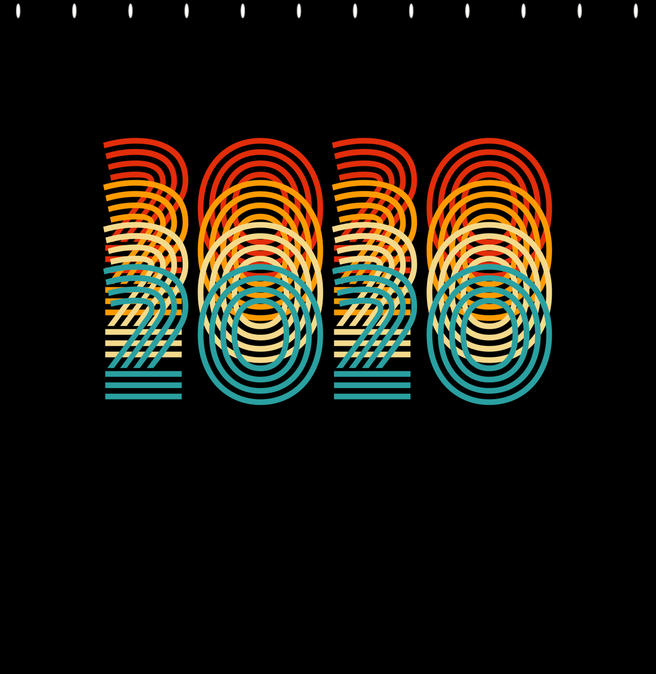 Retro Shower Curtain - 2020 - Decorate View