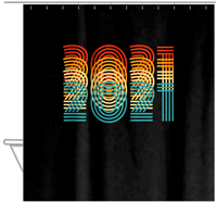 Thumbnail for Retro Shower Curtain - 2021 - Hanging View