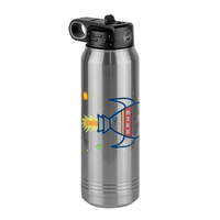 Thumbnail for Personalized Rocket Ship Water Bottle (30 oz) - Upload Your Own Image - Front Left View