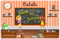 Thumbnail for Personalized School Teacher Placemat X - Back to School - Orange Background -  View
