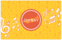 Thumbnail for Personalized School Band Placemat XXIII - Yellow Background - Trumpet -  View