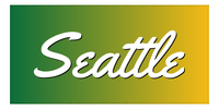 Thumbnail for Seattle Ombre Beach Towel - Front View