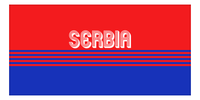 Thumbnail for Personalized Serbia Beach Towel - Front View