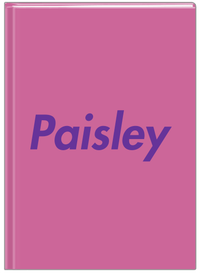 Thumbnail for Personalized Solid Color Journal - Pink Background - Front View