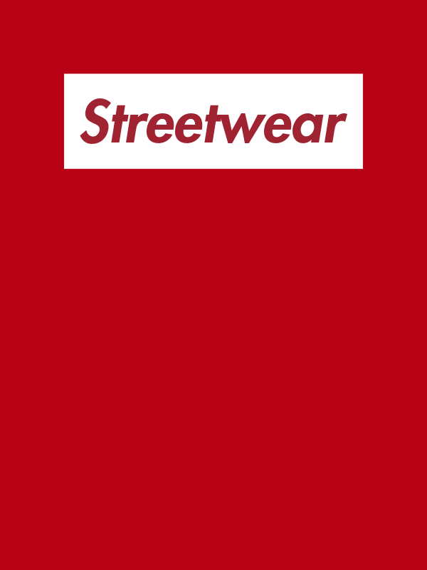 Personalized Streetwear T-Shirt - Red - Your Custom Text - Decorate View