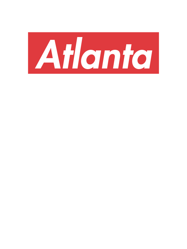 Personalized Streetwear T-Shirt - White - Atlanta - Decorate View