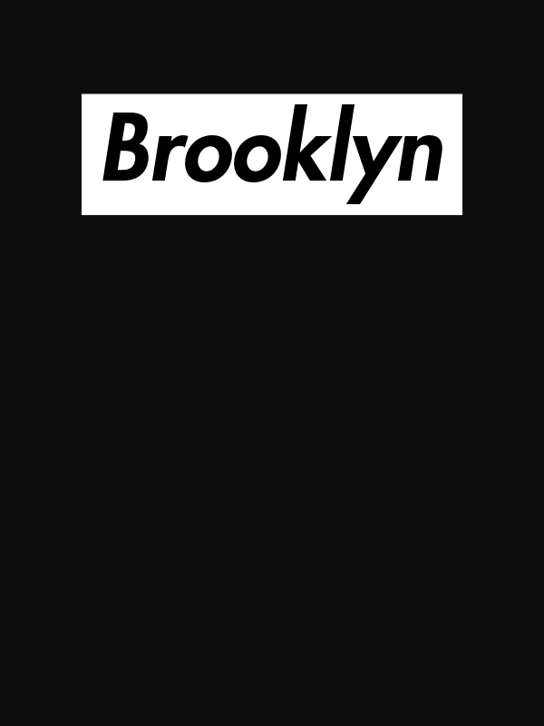 Personalized Streetwear T-Shirt - Black - Brooklyn - Decorate View
