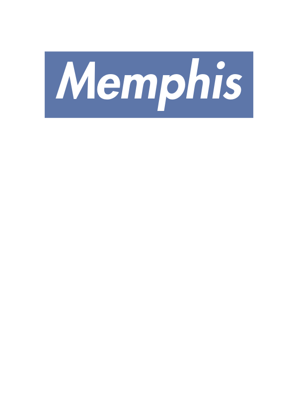 Personalized Streetwear T-Shirt - White - Memphis - Decorate View