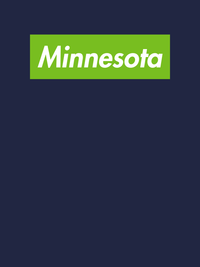 Thumbnail for Personalized Streetwear T-Shirt - Navy Blue - Minnesota - Decorate View