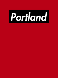 Thumbnail for Personalized Streetwear T-Shirt - Red - Portland - Decorate View
