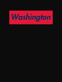 Thumbnail for Personalized Streetwear T-Shirt - Black - Washington - Decorate View