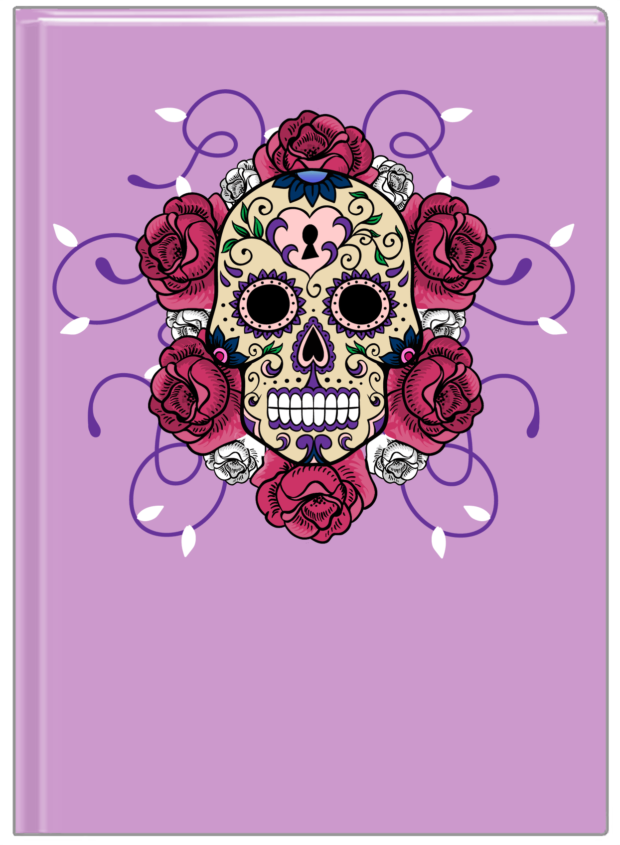 Sugar Skulls Journal - Purple Background - Front View