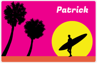 Thumbnail for Personalized Surfing Placemat VIII - Surfer Silhouette IV -  View