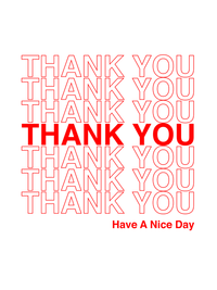 Thumbnail for Thank You T-Shirt - White - Decorate View